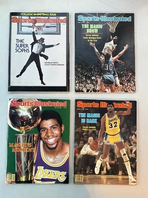 Earvin MAGIC JOHNSON Sports Illustrated Lot of 4 1978 1979 1980 1981 - Image 1 of 4