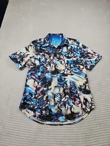 Robert Graham Shirt Mens Large Short Sleeve Button Up Surfer Beachy - Picture 1 of 7
