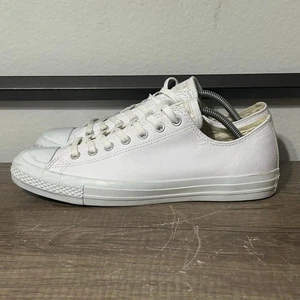 Converse Chuck Taylor All-Star Leder Herren Schuhe Sneaker Gr. 10 Weiß " - Bild 1 von 8