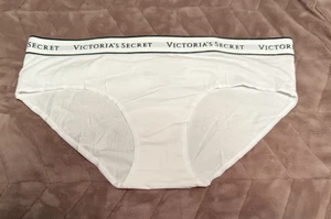 Braguita Hiphugger/Hipster blanca lisa Victoria's Secret ~ GRANDE ~ ¡NUEVA CON ETIQUETAS! - Imagen 1 de 6