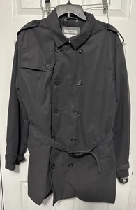 Gabardina para mujer Goodfello & Co talla L grande gris abotonada resistente al agua - Imagen 1 de 5