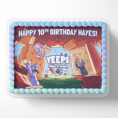 Yeeps Edible Cake Topper Party Decoration Edible Image | eBay
