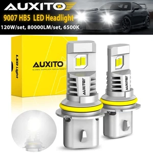 2X AUXITO Canbus HB5 9007 LED Headlight Bulbs 6500K White High Low Beam 80000LM - Picture 1 of 10