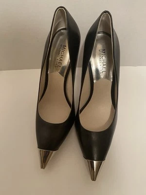 Michael Kors Womens Dorothy Leather Pointed Toe Classic PUMPS Black Size 7 - Image 1 of 4