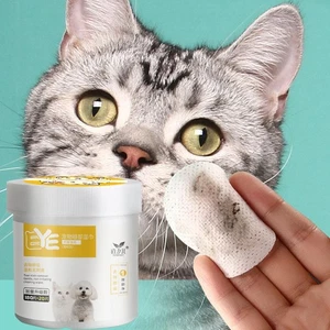 200x Pet Eye Wipes Tear Stain Cleaning Gentle Safe for Puppies Dogs No Rinse - Picture 1 of 13