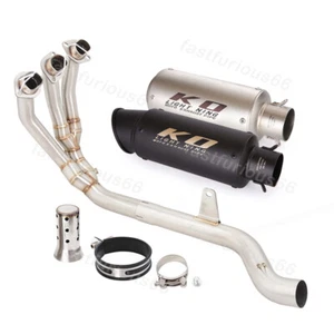 51mm For Triumph Trident 660 2021-2025 Complete Exhaust Header Pipe Muffler Tips - Picture 1 of 13