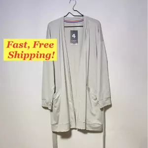 Cárdigan suéter FourLaps Stratus envolvente para mujer talla S bolsillos de avena suave nuevo con etiquetas - Imagen 1 de 5
