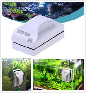 Aquarium SUPER STRONG Magnetic Glass Cleaner Algae Brush Scrubber Fish Tank 