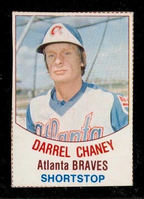 Vintage 1977 Baseball Card HOSTESS #57 DARREL CHANEY Atlanta Braves SS Hand Cut - Image 1 of 2