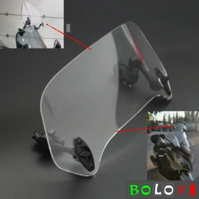 Motorcycle Clear Windshield Extension Spoiler for Honda BMW Yamaha Ducati Suzuki - Image 1 of 4