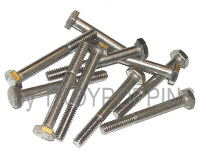 10-SS 1/4-20 x 2-1/4 HH HEX HEAD BOLTS MACHINE SCREWS STAINLESS STEEL 18-8 PARTS - Picture 1 of 1