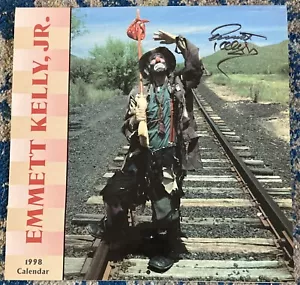 Emmett Kelly Jr handsigniert signed 1998 Kalender Clown Zirkus - Bild 1 von 2