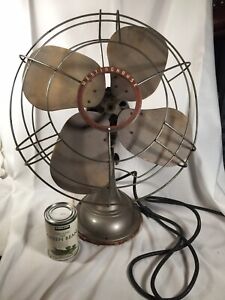 Vintage Aluminum Mid Century Oscillating Fan Not Working