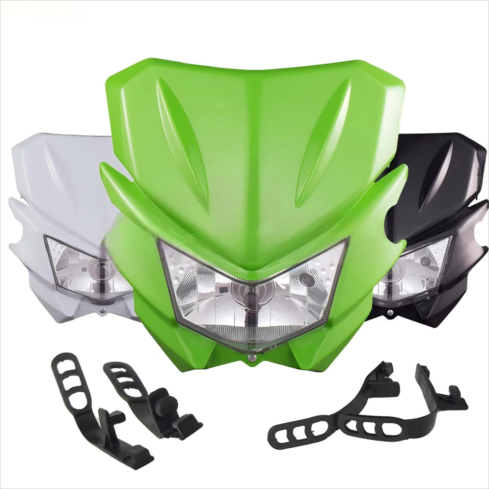 Dirt Bike Headlight Headlamp For Kawasaki KLX110 KX125 KX450F KX250F KDX200 - Image 1 of 4