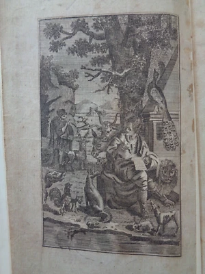 1804 FABLES OF AESOP TRANSLATED INTO ENGLISH by SAMUEL CROXALL ILLUSTRATED CUTS^ - Image 1 of 4