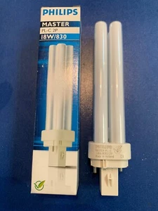 PHILIPS Master PL-C 2P Lámpara Fluorescente Compacta 18W/830 Blanco Cálido G24-2 - Imagen 1 de 1