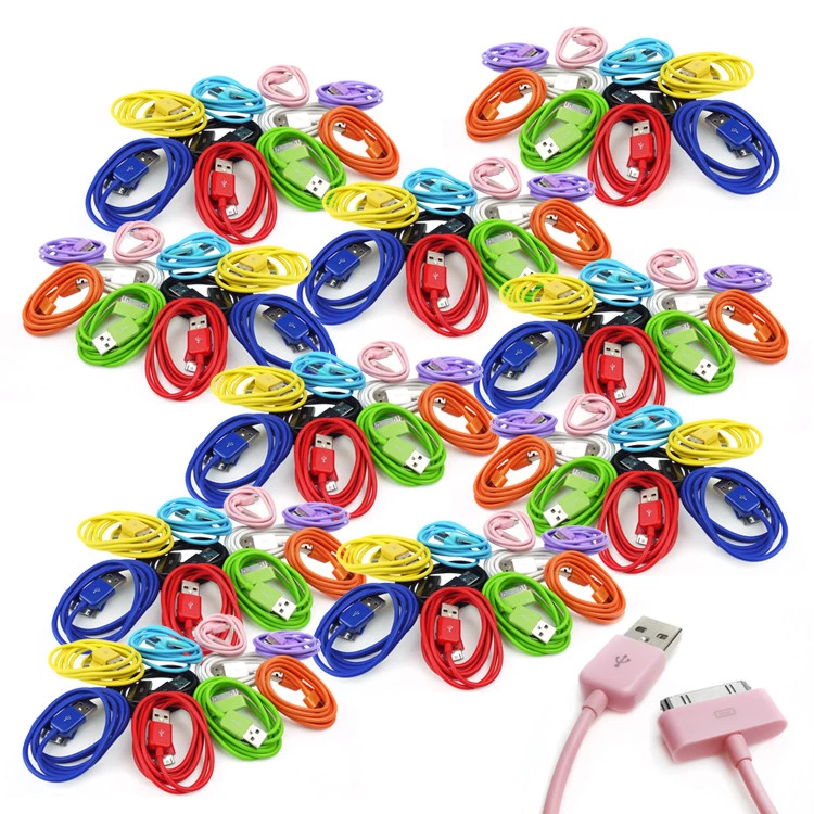 100 3FT 30PIN USB SYNC DATA POWER CHARGER CABLE CORD IPHONE IPOD TOUCH NANO IPAD - Image 1 of 1