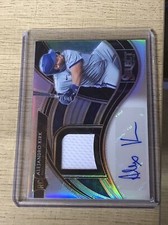 2021 Panini Select Alejandro Kirk Rookie Patch Auto RC #RJA-AK #d /199 Blue Jays