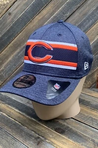 NWT! NFL Chicago Bears New Era 39thirty Baseball Cap Hat Men’s M/L Blue/Orange - Picture 1 of 9