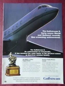 5/1998 PUB GULFSTREAM V BUSINESS JET COLLIER TROPHY ORIGINAL AD - Picture 1 of 1
