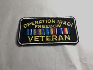 US Militär Veteran Patch - Operation Iraqi Freedom (3-1/4" x 1-3/4") - Bild 1 von 5