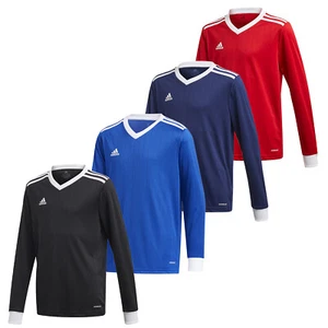 Boys Adidas Tabela 18 Youth Soccer Jersey Long Sleeve Training Top NEW - Picture 1 of 12