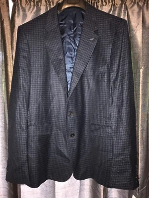 Chaqueta informal/oficina para hombre Thomas rosa "Baskerville" azul marino/azul BNWT 50" pecho Foto 1 de 4