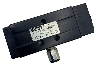 PARKER 410511000 DIRECTIONAL CONTROL VALVE MAX 150 PSI 4 WAY 2 POSITION 🎯 - Image 1 of 4