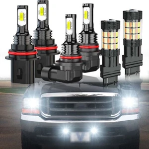 For For Ford F250 F350 Super Duty 2001-2004 LED Headlight+Turn signal+Fog Lights - Foto 1 di 14