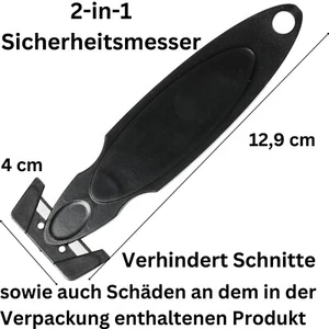 Sicherheitsmesser Kartonmesser Folienschneider Paketmesser Messer Cuttermesser - Bild 1 von 3