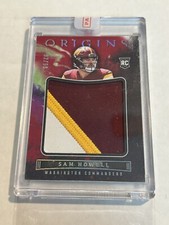 2022 PANINI ORIGINS SAM HOWELL 92/99 JUMBO ROOKIE PATCH COMMANDERS RED 
