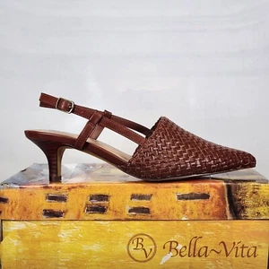 Size 9.5 Narrow - Belle Vita Kaisley - Dark Tan - Picture 1 of 8