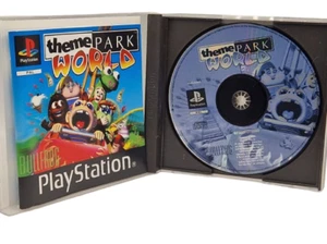 PS1 Theme Park World Spiel Sony Playstation 1 inkl Anleitung Hülle beschädigt - Bild 1 von 4