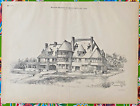 1886 Print W H Howard Houae - American Architect & Building  News  EPH151