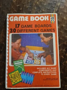 Game Book 17 Game Boards 30 Different Games AMAV 1980 Vintage - Picture 1 of 12