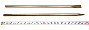 HOTECH 2PZ SDS Max Martello Scalpelli Punta e Piatto 1" x 24" 25 x 600mm 540212 - Foto 1 di 6