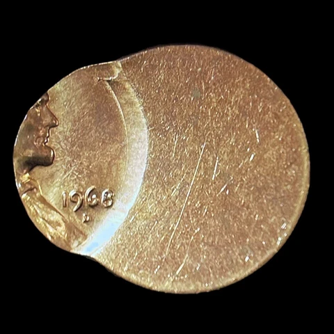 1968-D LINCOLN CENT US MINT ERROR OFF-CENTER STRIKE MS RED PENNY Cover