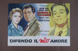 fotobusta pittorica film DIFENDO IL MIO AMORE M.Carol G.Ferzetti V.Gassman 1956 - Picture 1 of 1