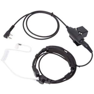 U94 PTT Neck Throat Mic Earpiece Radio Headset For Baofeng Kenwood HYT PUXING - Zdjęcie 1 z 12