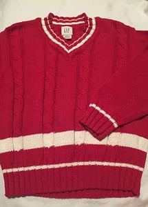Gap Boys V Neck Sweater Red Size Small 5-6 - Picture 1 of 1