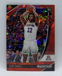 2020-21 Panini Prizm Draft Picks Red Cracked Ice ZEKE NNAJI Rookie #34 Nuggets - Picture 1 of 2