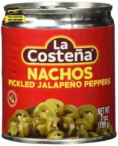 Sliced Nacho Jalapeno Peppers - Pickled Jalapenos - Jalapeno Pepper - Hot Pepper - Picture 1 of 3