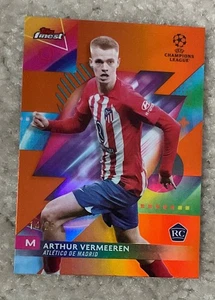 2024 Topps Finest Arthur Vermeeren Orange Rc /25! - Picture 1 of 2