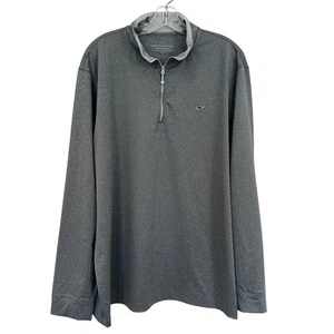 Vineyard Vines Performance Half Zip Pullover Sweater Men's XL Gray Golf Preppy - Picture 1 of 9