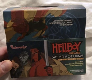 Hellboy Animated Sword of Storms open card box 35 sealed Hobby pack No Sketch - Picture 1 of 4