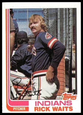 1982 Topps #573 Rick Waits Cleveland Indians NM+ - Image 1 of 2