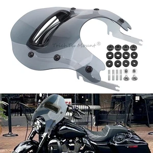 Detachable Gray Windshield Windscreen Fit for Harley Road King FLHR/I 1994-2022 - Imagen 1 de 24