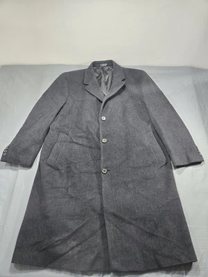 Ralph Lauren Coat Mens 48R Gray Cashmere Wool Italy Herringbone Jacket Over - Image 1 of 4
