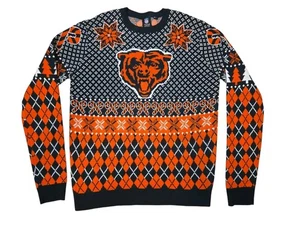 chicago bears Ugly Christmas Sweater Size L Large NFL Team Apparel  - Picture 1 of 8