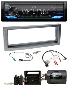 JVC Bluetooth DAB USB Lenkrad Autoradio für Citroen C5 ab 2005 grau-metallic - Bild 1 von 11